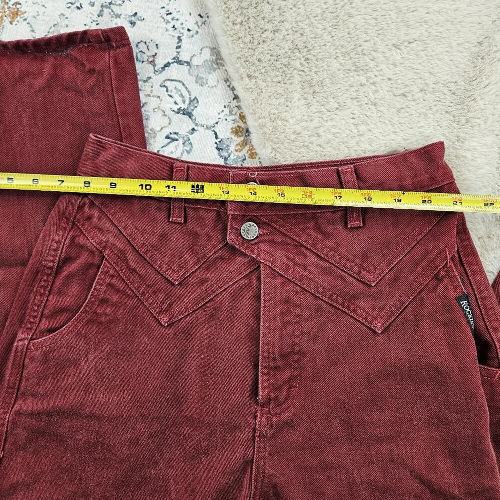 Rocky Mountain Clothing Co Rockies Red Vintage Cotton Denim Jeans Made in USA - Picture 3 of 12